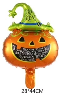 5pcs Mini Pumpkin Foil Balloons Air Fill  Party Decoration Halloween Gift - Picture 1 of 2
