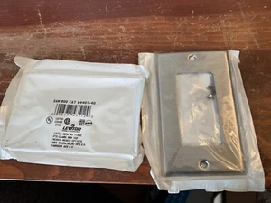 2 Leviton Non-Magnetic Stainless Steel Decora Wallplate Cover GFCI GFI 84401-40 - Picture 1 of 5