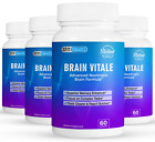 4 Pack Brain Vitale, Advanced Nootropic Brain Formula-60 Capsules X4
