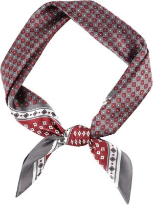 Bufanda cuadrada vintage de seda para hombre pañuelo de satén pequeño medallón estampado cuello Foto 1 de 4