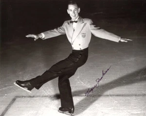 HAYES JENKINS SIGNED AUTOGRAPHED 8x10 PHOTO ICE SKATING CHAMPION BECKETT BAS - Picture 1 of 2