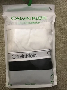 Boy's Calvin Klein Boxer Briefs 2 Pack XL - Picture 1 of 1
