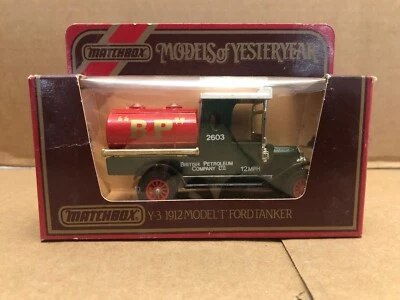 MATCHBOX MODELS OF YESTERYEAR 1912 FORD MODEL T TANKER BP OIL - Image 1 of 4