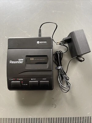 KINYO Tape Rewinder Hi8- / Video8- / Digital8 / 8 mm incl. alimentatore - dal rivenditore - Immagine 1 di 3