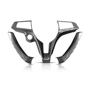 Cubierta de volante de fibra de carbono real para Alfa Romeo Stelvio 2017-2019 - Imagen 1 de 7
