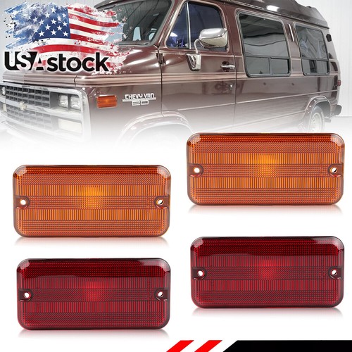 2X Red LED Rear Tail Brake Lights For Dodge B150 250 350 Plymouth PB100