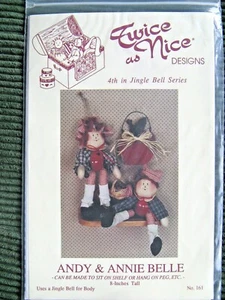 Regal Puppe Andy Annie Belle Jingle Bell 8" Handwerk Muster Landhaus Dekor Urlaub - Bild 1 von 2