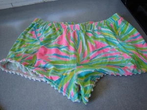 CUTE LILLY PULITZER PINK GREEN 100% COTTON GIRLS SZ XL 12/14 CASUAL SHORTS - Picture 1 of 6