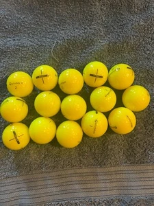used lot of 15 golf balls, Taylor Made , yellow - Picture 1 of 3