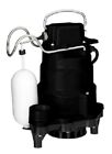 Master Plumber 235820 1/2 HP Submersible Iron Sump Pump w 2 Pole Float Switch