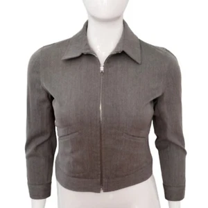 Ralph Lauren Black Label Jacket Women's Size 8 Grey Preppy - Picture 1 of 2