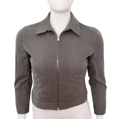 Ralph Lauren Black Label Jacket Women's Size 8 Grey Preppy  - Image 1 of 2