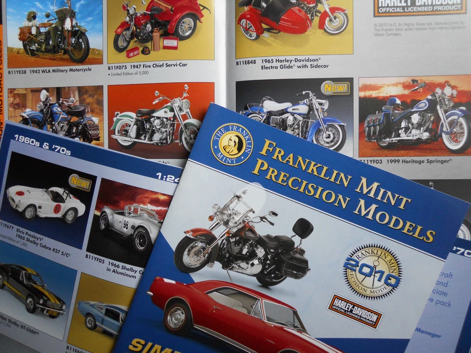 Franklin Mint Catalogo Produzione 2010 Macchinine 1/24 Moto 1/10 22 Pagine - Immagine 1 di 1