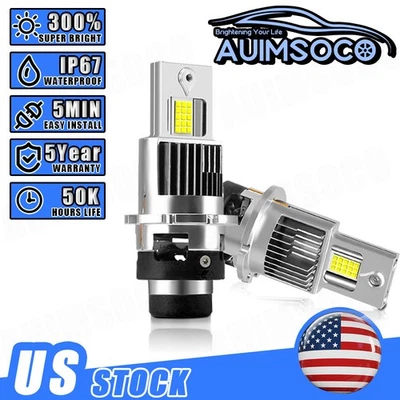 2x faros LED D2S 30000LM haz alto/bajo para Mercedes-Benz CL500 CL600 2000-2006 Foto 1 de 4