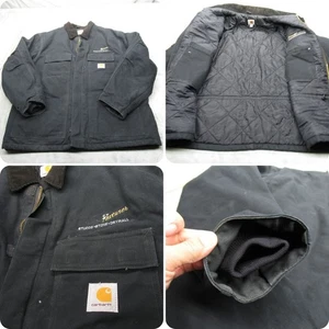 Carhartt Jacket Men XL Black Artic Traditional Quilt Lined Insulated Canvas C003 - Picture 1 of 15