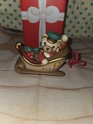 Thun Slitta Componibile Con Teddy Schiaccianoci 2022 Con Scatola - Immagine 1 di 4