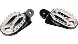Moose Qualifier Footpegs Black/Silver for Honda CRF1000L Africa Twin 2016-2017 - Picture 1 of 1