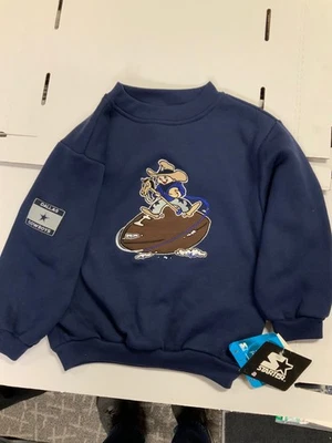 Винтажный 90-х Dallas ковбои стартер Crewneck толстовка Kids большой новый с ярлыками - Изображение 1 из 4