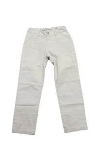 GF Ferre Boys Zip Front Tapered Leg Side Pocket Casual Pants Beige Size 6 - Picture 1 of 6