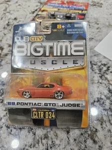 Pontiac GTO Judge 1969, naranja, CLTR 034 Big Time Muscle Dub City, escala 1:64 - Imagen 1 de 4