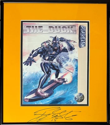 Foto firmada por Ryan Getzlaf de The Guardian Project 8x10 The Duck Mat enmarcada - Certificado de autenticidad Foto 1 de 2