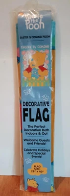 Bandera de jardín vintage Disney Easter Pooh Yard 28 x 40 apliques de nailon artesanales Foto 1 de 4