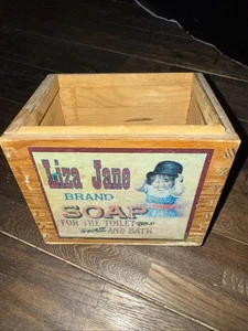 Vintage Liza Jane Wood Soap Box RARE - Picture 1 of 2