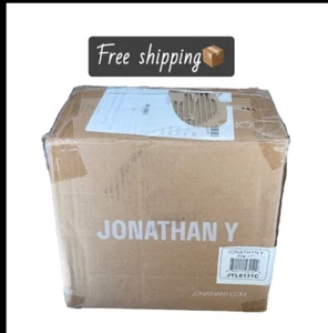 JONATHAN Y Apollo Brass Gold Empire Mid-Century Modern Iron LED Pendant Light - Picture 1 of 6