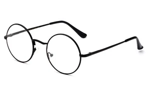 Gafas de lectura con marco de metal negro unisex calidad con bisagras de resorte vintage  - Imagen 1 de 7