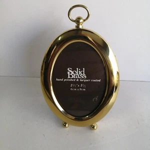 SCONTO 30% ELEGANTE PORTAFOTO OVALE CON OCCHIELLO OTTONE ANNI '90 - Bild 1 von 5