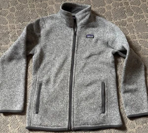 Patagonia Better Sweater Full Zip Jacket Youth Medium 10 Gray - Picture 1 of 9