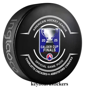 Disco de juego de finales de la Copa Calder 2025 con cubo Charlotte Checkers vs Abbotsford Canucks - Imagen 1 de 1