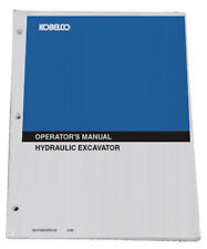 KOBELCO SK220 SK220LC Excavator Owners Manual Operators Maintenance Book