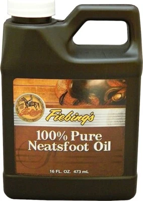 Fiebing's 100% Pure Neatsfoot Oil Natural Leather Preservative 16 oz / 473 ml - Image 1 of 4