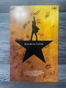CARTOLINA/POSTER FINESTRA BROADWAY FIRMATO HAMILTON BY LIN-MANUEL MIRANDA - Foto 1 di 9