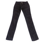 Emporio Armani Kate Skinny Jeans Womens Size 24 Heart Button Black