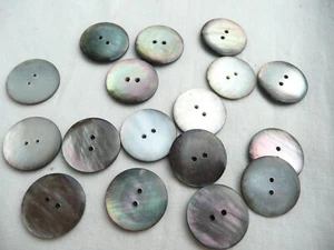 18 boutons anciens en nacre irisé - Imagen 1 de 4