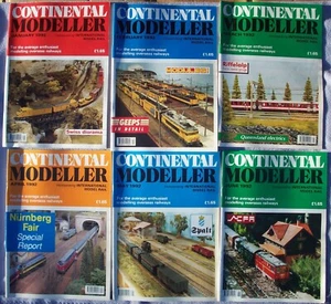CONTINENTAL MODELLER MAGAZINE 6 ISSUES Jan - June 1992 International Model Rail - Picture 1 of 1