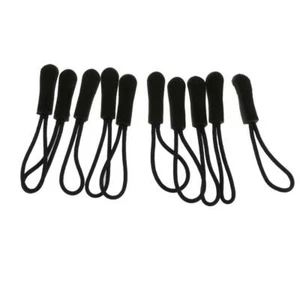 Pack of 10 Zipper Pulls Ends Zip Clip Backpack Replacement Cord Puller - Picture 1 of 12
