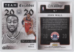 2015-16 Panini Excalibur Team 2020 Silver /70 John Wall #7