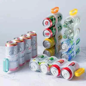 Soda Can Storage Rack Beer Bottle Holders w/ Handle - Picture 1 of 6