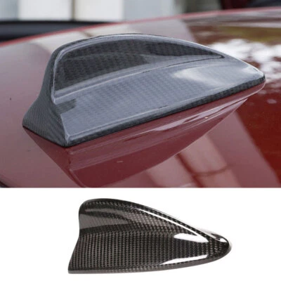 Para BMW X5 X6 2008-2013 Fibra de Carbono Seca Coche Techo Aleta de Tiburón Antena Borde Aéreo Foto 1 de 4