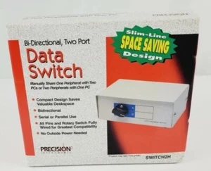 Vtg Precision Instruments Bi-Directional Two Port Data Switch Switch2H - Afbeelding 1 van 9
