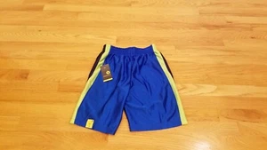Boys Xersion Athletic Basketball Shorts Dazzle Blue Neon Green Small S 8 Pockets - Picture 1 of 3