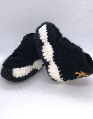 Black Velvet Gold Concord Baby sneaker Crochet Basketball - Image 1 of 4