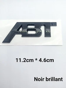 1 Logo Emblem ABT Kofferraum hinten schwarz GLANZ - Bild 1 von 4