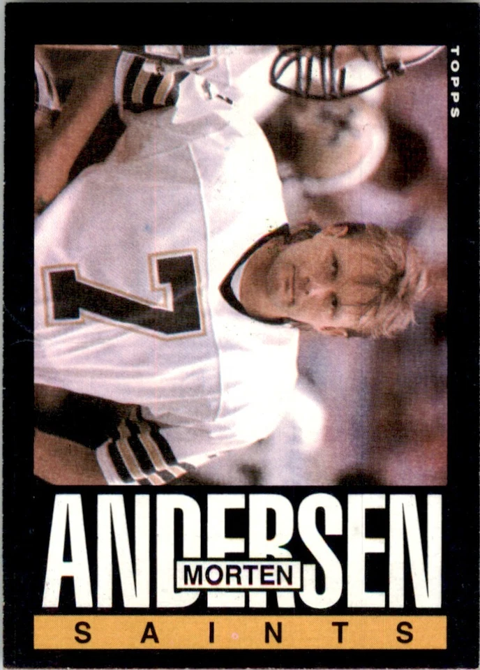 1985 TOPPS MORTEN ANDERSEN NEW ORLEANS SAINTS #101 - Image 1 of 2