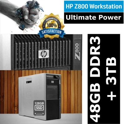 Station de travail HP Z800 Xeon X5675 6 cœurs 3,06 GHz 48 Go DDR3 3 To disque SAS + 128 Go SSD - Photo 1/4