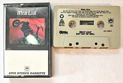 Meat Loaf  Bat Out of Hell  Cassette   Epic PET 34974  VERY GOOD  1220 - Image 1 of 2