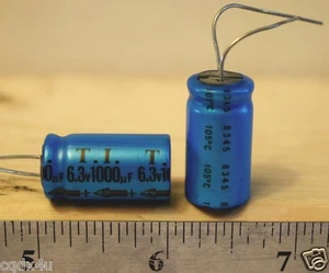15 6.3V 1000uf MFD TI Capacitor 105C T I - Picture 1 of 1